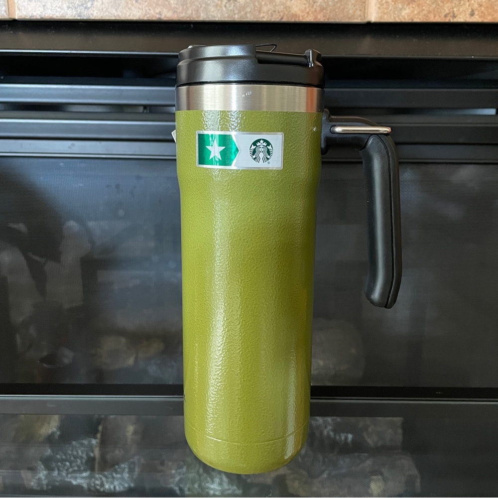 Starbucks Green Travel Mug with Handle